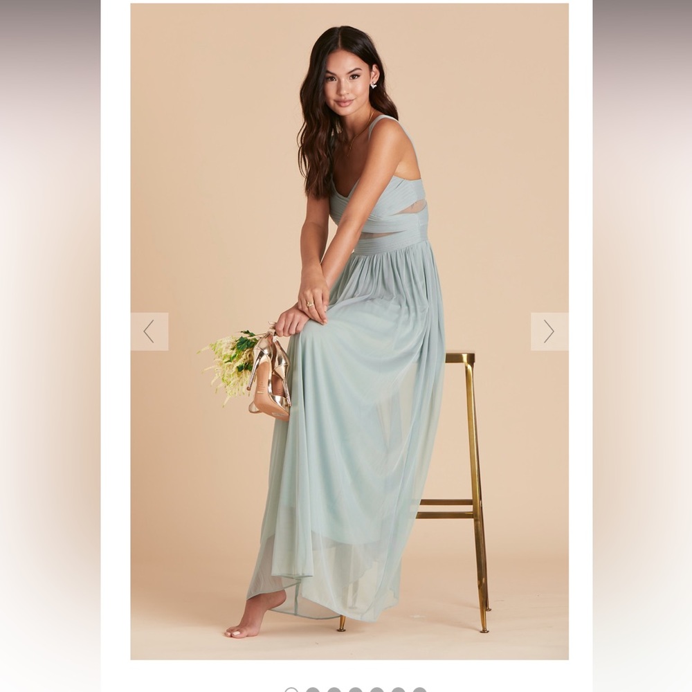 Birdy Grey - ELSYE DRESS - MESH SAGE | Bridesmaid Dress